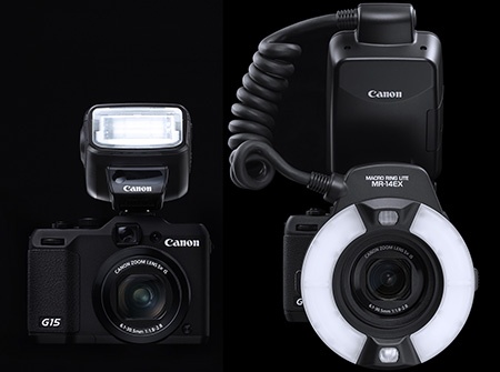 Canon PowerShot G15 - ukázky externích blesků