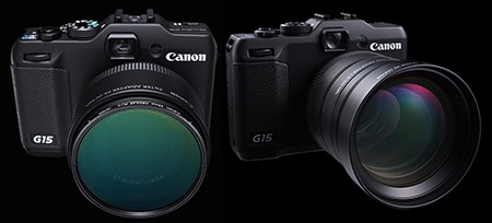 Canon PowerShot G15 a optické příslušenství 