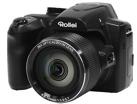 Rollei PowerFlex 360 Full HD - 3/4 pohled z lehkého nadhledu