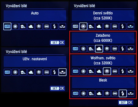 Canon EOS 650D - LCD: WB