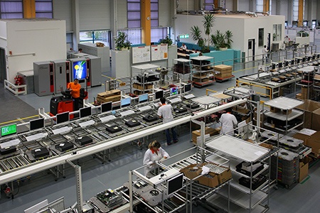 Fujitsu Augsburk - výrobní haly