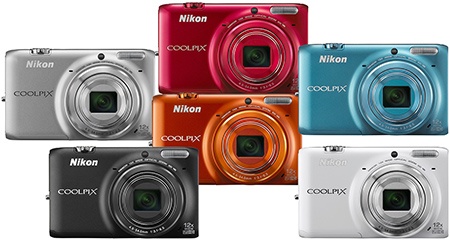 Nikon Coolpix S6500 - nabízené barvy