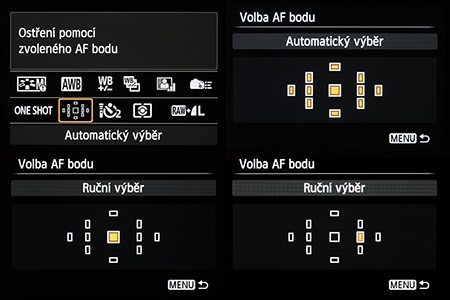 volba bodu autofokusu