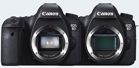 Canon EOS 6D bez nasazeného objektivu