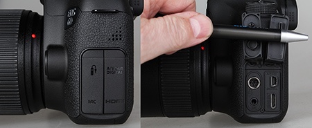 Canon EOS 6D - konektory