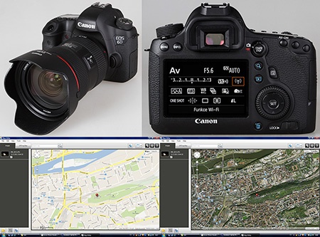 Canon EOS 6D s jednotkami Wi-Fi a GPS