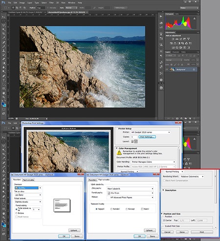 tisk z programu Adobe Photoshop CS6