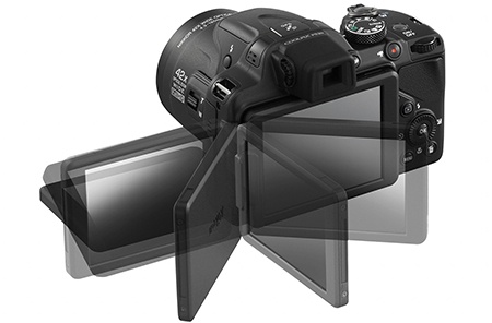 Nikon Coolpix P520 - flexibilita displeje