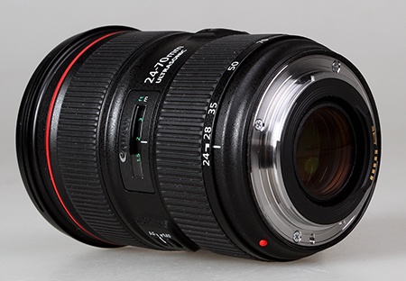 Canon EF 24–70 mm 1:2,8L II USM - přípojný systém s bajonetem