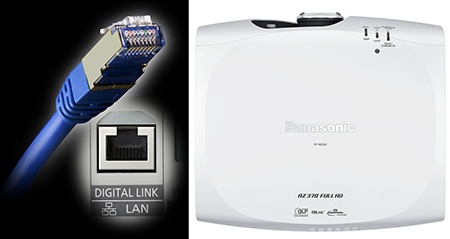 Panasonic PT-RZ470 a PT-RZ370 - Digital Link a LAN