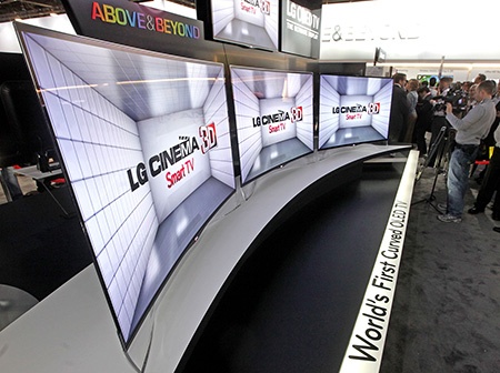 LG curved OLED TV