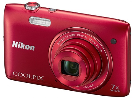 Nikon Coolpix S3500 červený