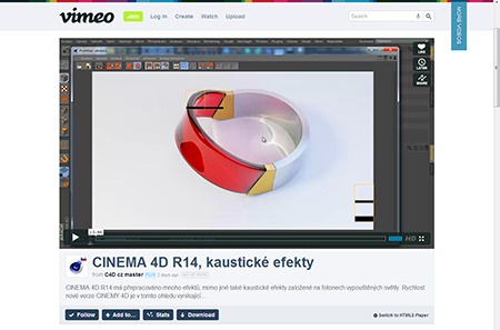 CINEMA 4D R14 - kaustické efekty