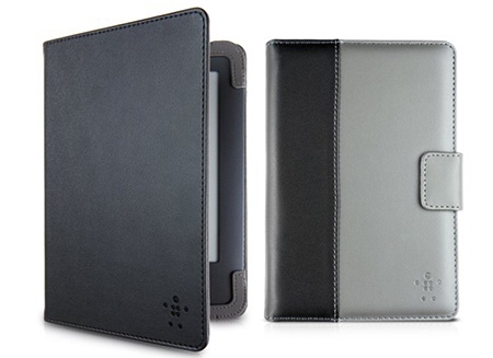 pouzdra Belkin pro čtečky PocketBook: polyuretanové pro Basic a pro Touch Folio koženkové 