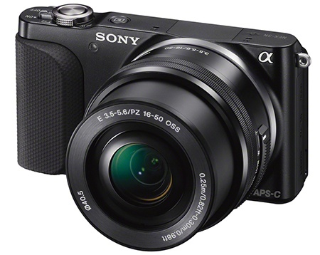 Sony Alfa NEX-3N - klasický 3/4 pohled