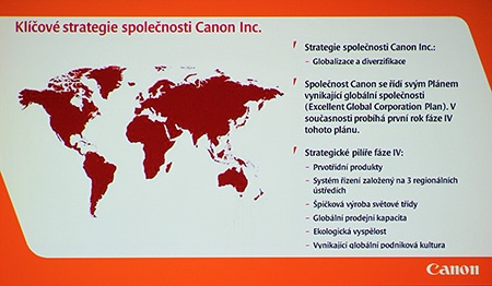 Canon tiskovka 03/13, Kaiserštejnský palác, Praha: klíčové strategie Canon Inc.