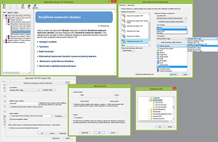 skenovací aplikace HP - II