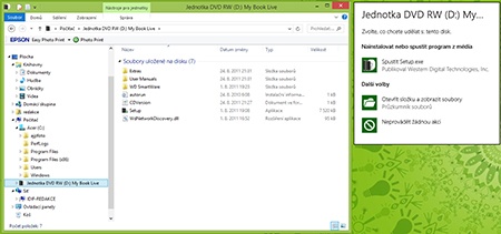 WD My Book Live - instalační CD