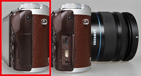 Samsung NX300 - konektory