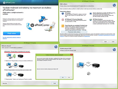 HP Officejet 7110 WF ePrinter - instalace I