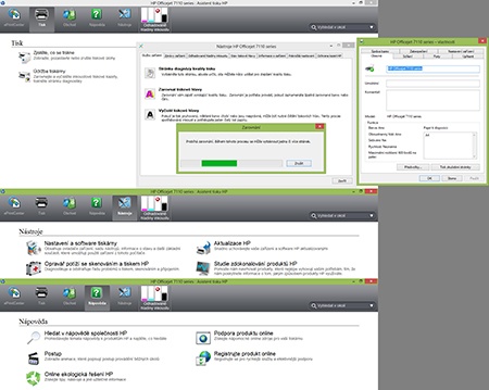 HP Officejet 7110 WF ePrinter - instalace V