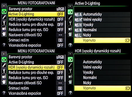 LCD: ADL a HDR