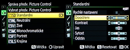 LCD: Picture Control