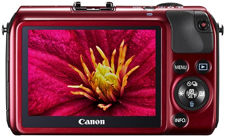 Canon EOS M - dotykový LCD