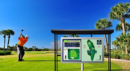 panel na golfišti