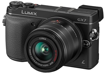 Panasonic Lumix GX7 - klasický 3/4 pohled