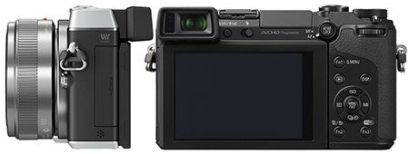 Panasonic Lumix DMC-GX7 - zezadu a zboku