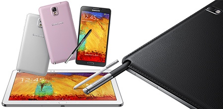 Samsung Galaxy Note 10.1 a Note 3