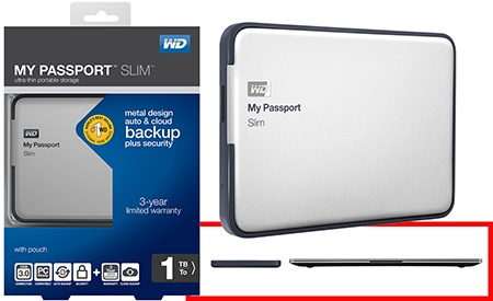 WD My Passport Slim SE s kapacitou 2 TB