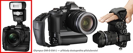 Olympus OM-D E-M1 - různé příslušenství - příklady