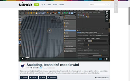 CINEMA 4D R15, technický sculpting - video na Vimeo.com