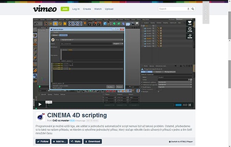 CINEMA 4D R15 – úvod do scriptování