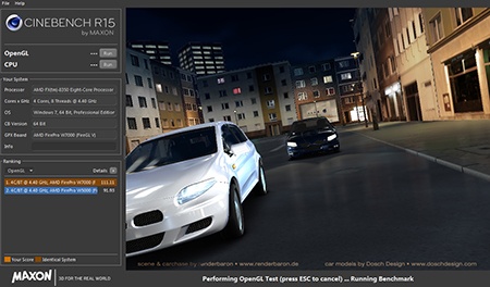 MAXON CINEBENCH R15 OpenGL