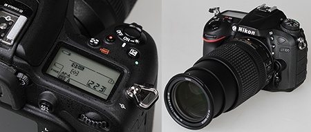 Nikon D7100 - pravá část se stavovým LCD a zoom AF-S Nikkor DX 18–140G ED VR