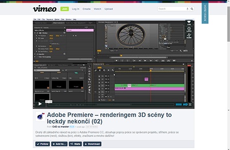 Video na Vimeo.com: Adobe Premiere – renderingem 3D scény to leckdy nekončí II