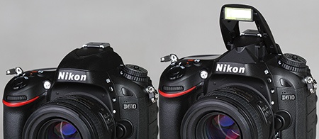 Nikon D610 - výklopný blesk