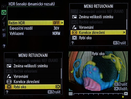 Nikon D610 - HDR a další funkce