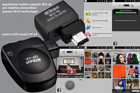 Nikon D600 a externí moduly Wi-Fi a GPS