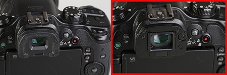 Lumix GH3 - okulár elektronického hledáčku